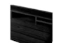 Granville Matte Black 47" Desk With 4 Shelves - Detail