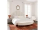 Bridgette Cream Queen Velvet Upholstered Platform Bed With Bench - Room