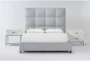 Boswell 3 Piece California King Upholstered Bedroom Set With Elden II 2 Drawer Nightstand + 1 Drawer Nightstand - Signature