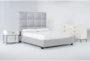 Boswell California King Upholstered 3 Piece Bedroom Set With Elden II Dresser + 1 Drawer Nightstand - Signature