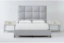Boswell King Upholstered Storage 3 Piece Bedroom Set With 2 Elden II 1 Drawer Nightstands - Signature