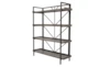 Arbordale Brown Iron Industrial Bookcase - Front