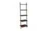 Lawndale 69" Brown Leaning Bookcase - Signature