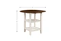 Myan Drop Leaf Counter Height Table - Detail