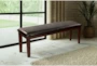 Kian 48" Faux Leather Bench - Room