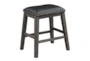 Fideo Grey Counter Height Stool Set Of 2 - Side