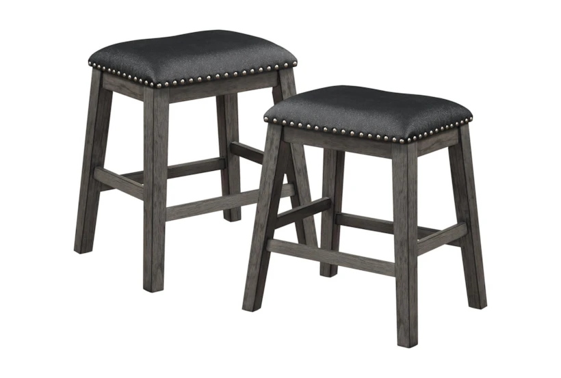 Fideo Grey Counter Height Stool Set Of 2 - 360