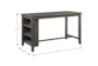 Fideo Grey Counter Height Table - Detail
