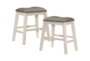 Fideo White Counter Height Stool Set Of 2 - Signature
