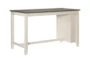 Fideo White Wood Rectangle White 60" Counter Height Height Table - Side