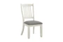 Chevre White Dining Chair Set Of 2 - Side