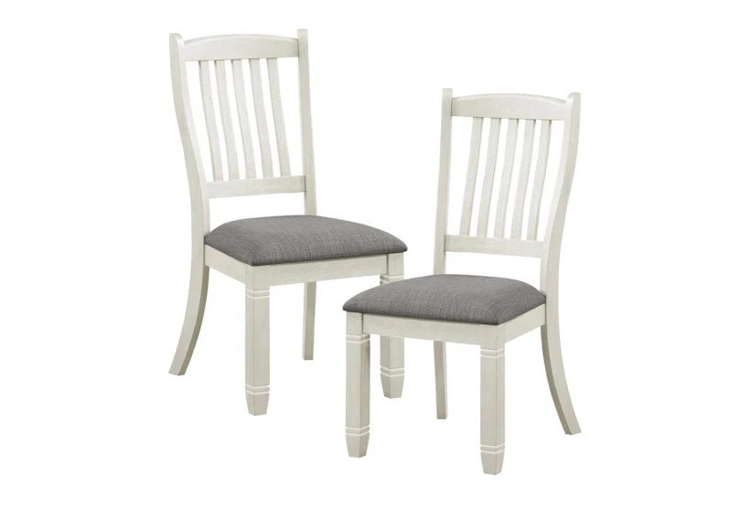 Chevre White Dining Chair Set Of 2 - 360