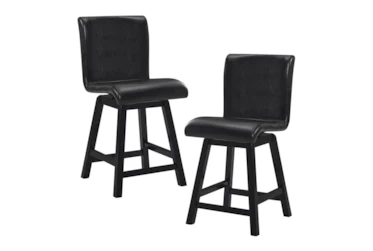 Kirke Swivel Counter Height Chair Set Of 2