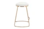 Brie White & Gold Counter Stool Set of 2 - Detail