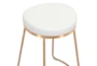 Brie White & Gold Counter Stool Set of 2 - Detail