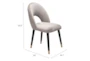 Mia Gray Dining Chair Set of 2 - Detail