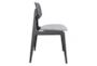 Modern Grey & Black Contract Grade Dining Chair Set Of 2 - Detail