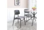 Modern Grey & Black Contract Grade Dining Chair Set Of 2 - Room