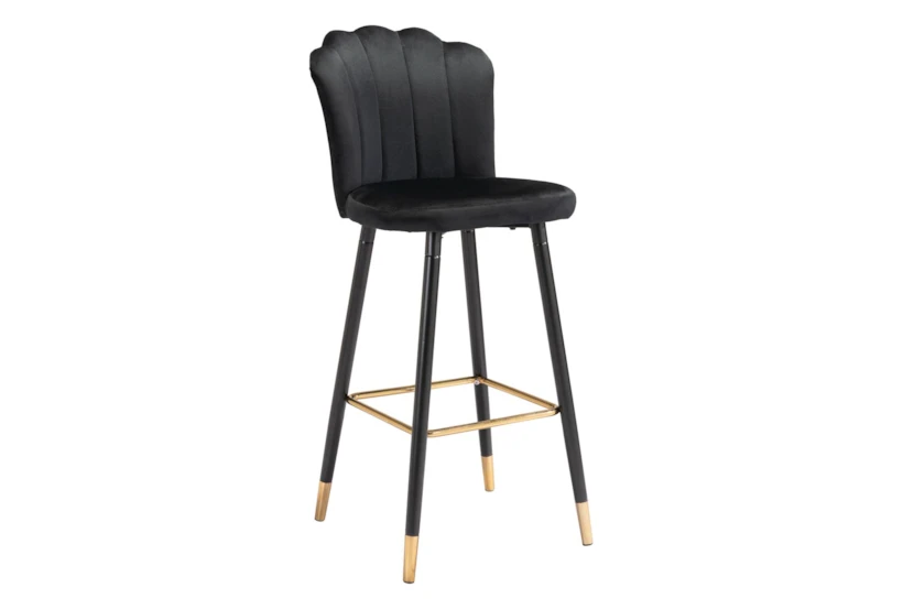 Clair Black Bar Chair - 360