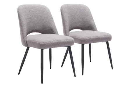 Modern Grey Dining Chair Set Of 2