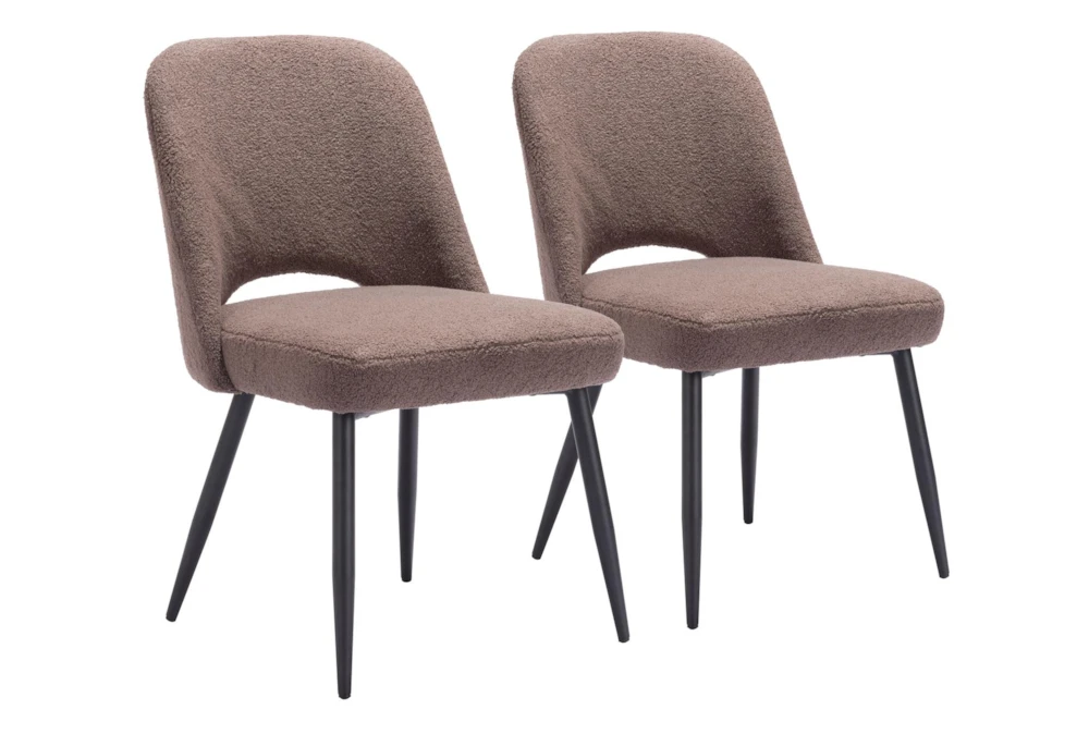 Teddy Modern Brown Contract Grade Dining Chair Set Of 2