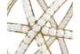 Gold + White Bead Orbs Set Of 2 - Detail