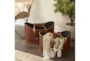Camel Brown Leather Oval Baskets Set Of 2 - Room
