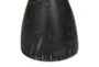 Black Distressed Modern Cone Pillar Candle Holders Set Of 3 - Detail