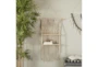 25X49 White + Natural Macrame Wall Hanging With Shelves - Room