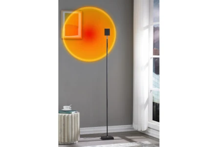 63 Inch Orange + Pink Projector Floor Lamp - Main