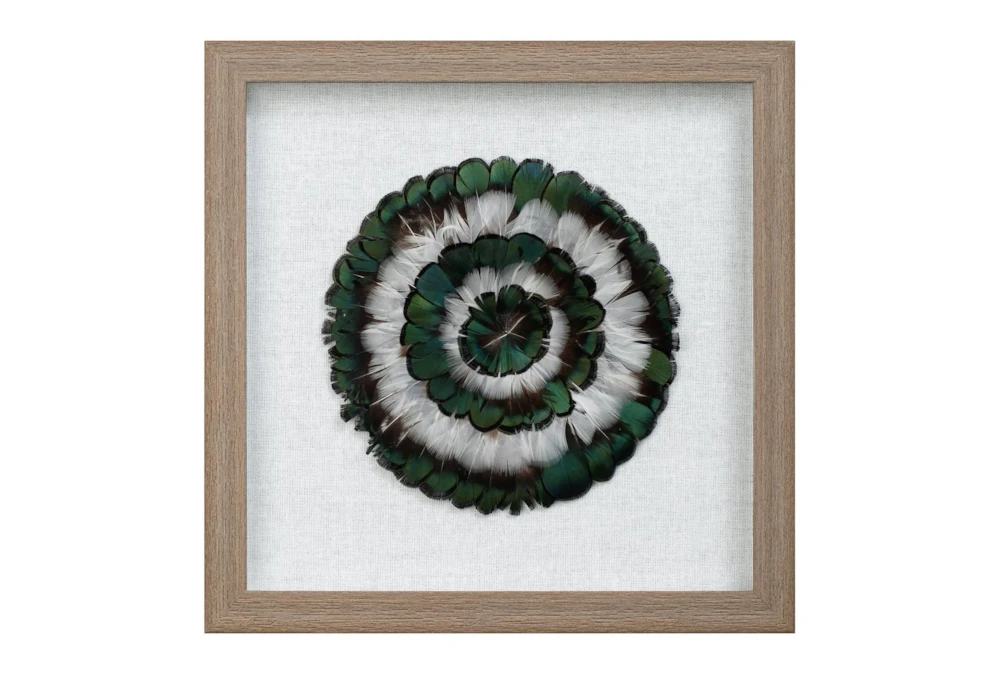 12X12 Emerald Feather Circle Ii
