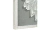 24X24 Flower Paper Art White - Detail