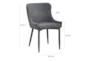 Draco Grey Dining Side Chair - Front