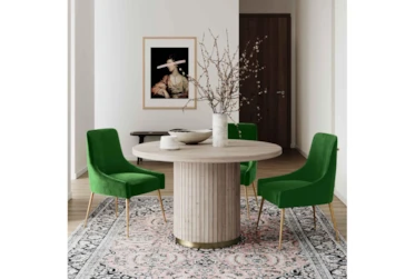 Trix Green Velvet Dining Chair