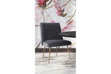 Bati Grey Velvet Dining Chair