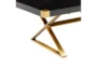 Adeline Black Lacquer 95" Dining Table - Detail
