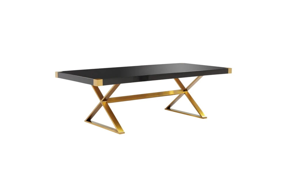 Adeline Black Lacquer 95" Dining Table
