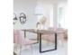 Trix Blush Velvet Dining Side Chair - Room