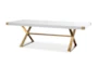 Adeline White Lacquer 95" Dining Table - Signature