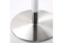 Fran White Stainless Steel Adjustable Barstool - Detail