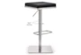 Barry Black Stainless Steel Adjustable Barstool - Front