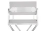 Director White Stainless Steel Barstool - Detail