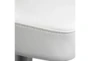 Cam White Stainless Steel Adjustable Barstool - Detail