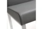 Mark Grey Stainless Steel Counter Stool Set Of 2 - Detail
