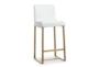 Mark White Gold Steel Counter Stool Set Of 2 - Signature
