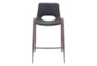 Desiree Black Contract Grade Counter Stool Set of 2 - Detail