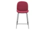 Red Contract Grade Scooped Counter Stool - Detail