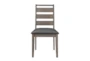 Terron Grey Ladder Back Dining Chair Set Of 2 - Front
