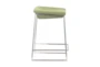 Green Contract Grade Modern Backless Counter Stool Set of 2 - Detail