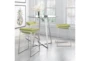 Green Contract Grade Modern Backless Counter Stool Set of 2 - Room
